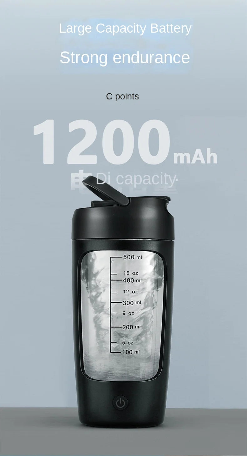 Electric Protein Shaker Bottle